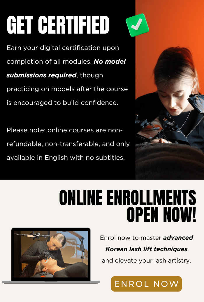 Elleebana Korean Lash Lift Techniques – Online Course | Allure Professional Products