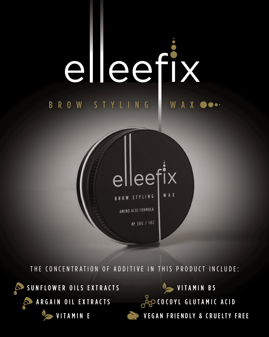 Elleefix Brow Styling Wax - 15g | Allure Professional Products