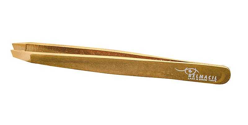 Belmacil Slanted Gold Tweezers | Allure Professional Products